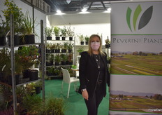 Silvia Bianghi at the Peverini Piante stand.